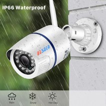 외부 CCTV BEER-ICSEE 1080P P2P Wifi 오디오 녹음 IP 카메라 무선 유선 알람 총알 야외 SD 카드 슬롯 최대 128G, 1080P 128G Card, 미국플러그, 2.8mm
