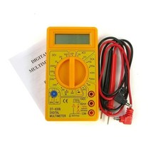 디지털테스터기 접지 전기 전압 전류 측정기 dt-830b lcd 멀티미터 미니 핸드 헬드 멀티미터 for voltmeter ammeter acdc 7501000v ohm, 노란색 상자 없음