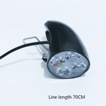 리튬 접이식 펫바이크 전동 출퇴근용 전기 자전거 라이트 스쿠터 램프 36V 48V 4 LED 전조등 울트라 스포트, 한개옵션0, 한개옵션1