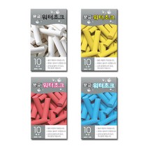 JAYART_문교 워터초크 1갑(파랑-10개입) 컬러분필 칠판용 보드 다용도 물분필 물칠 칠용 크레용+jac220909, 제이아트co_단일옵션