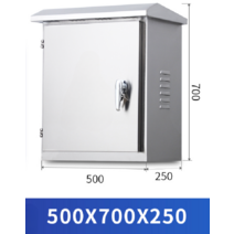 배전함 CCTV 함체 야외 스테인레스 스텐 분배 상자 통신 방수 설치 전기 제어함 박스, 500x700x250mm 201스테인레스