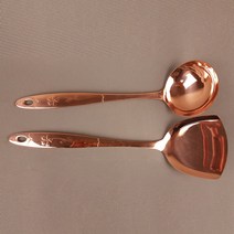 요리팬 구리 순 볶음요리 놋쇠 국자다 삽 수작업 만들다 두꺼운 밥주걱 2435410164, 보라색 구리 스쿱