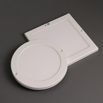 사각 원형 엣지 직부센서등 20W, 원형 센서, 전구색