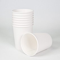 흰색 무지 커피컵 300ml 50p, 1개