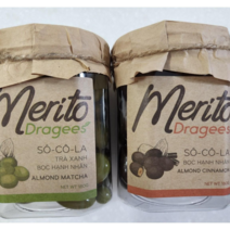 베트남 메리토 초콜릿 답례품 여자친구선물 커피콩 아몬드 말차 시나몬, 2종-말차 아몬드+시나몬 아몬드