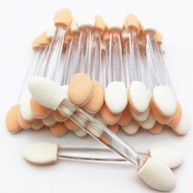 메이크업스펀지 선크림 실리콘 대용량 똥 퍼프 화장 스펀지 일회용 섀도우 브러쉬 양면, 30pcs-tr