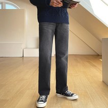 조군샵 조군샵 원스비 블랙워싱 세미와이드 데님팬츠_P6180