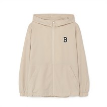 엠엘비 베이직 미디움 로고 레터링 바람막이홑겹 BOS L.Beige