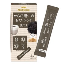 AGF 브렌디 내츄 몸 마음의 간식 라떼 검은 참깨 4개×3상자 [1잔당 56kcal 식이섬유 2.9g 탄수화물 5.8g]