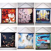 일본족자 일본풍 이자카야 선술집 장식소품 10종 택1, 7.금붕어