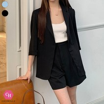 시크힐즈 펠리 반바지 정장 자켓 세트 06430