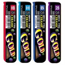 동아/샤프심 502 세라믹골드 0.5mm/1갑12입, HB심, HB심