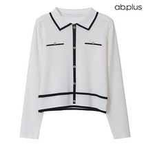 에이비플러스 ab.plus 라인 배색 디테일 포인트 니트 (LSX1MW61A)