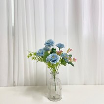 Fondant Flower 동백꽃 조화꽃다발 인테리어용품 조화부쉬, 스카이