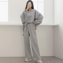 퍼니걸스 6242 루즈핏 벌룬 맨투맨 일자 통바지 트레이닝 세트 여성의류
