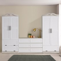 [대도갤러리] 공주루바 와이드 입본장세트, 워시화이트