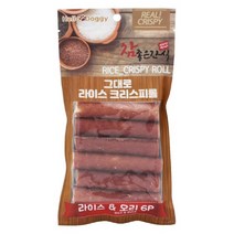 헬로도기 참좋은간식 그대로 라이스 크리스피롤 오리 6개입 강아지영양간식, 1개, 본상품