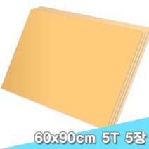 대원 양면칼라폼보드/시안보드 60x90cm 5T 5장 (5mm A1크기), F-118