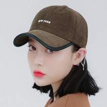 팸드님 뉴욕 골덴 레자 볼캡 코듀로이 캐주얼 자수 야구모자 5Colors