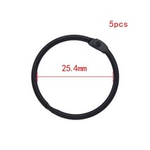 고품질 2 3 5 10Pcs 검은 금속 반지 바인더 15 76mm DIY 루스 리프 책 농구 오프닝 사무실 바인딩 Supplie 사진 앨범, 25.4mm