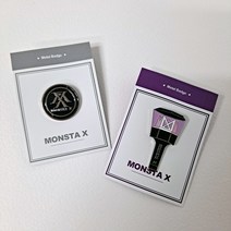 몬스타엑스메탈뱃지 몬스타엑스응원봉 뱃지 MONSTA X굿즈