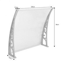 shade window door sun canopy 중공 시트 awning protection canopy awning 대피소 현관 앞 비 지붕 전망대 정원 hwc, 100x100cm, 협력사