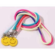 [스마일도매전문샵] 스마일 마스크 레인보우스트랩 스마일 마스크스트랩, 단품