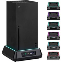Xbox 시리즈용 냉각 팬 X LED 표시기 포함 냉각 스탠드 Extra Big Turbo 팬 USB 3.0 포트 및 USB 2.0 포트