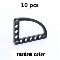 중국레고 크리스마스 선물 moc 하이테크 부품 빔 얇은 차축 구멍 l 자형 diy 빌딩 블록 액세서리 레고 벽돌과 호환되는 교육 장난감, ta11-5x7 10pcs