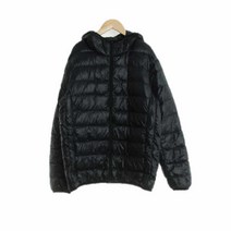 유니클로 블랙 덕다운 경량패딩 남자 S 2964