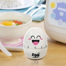 큐티깜찍 계란 타이머(화이트) 주방 태엽 달걀타이머