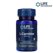 라이프익스텐션 L카르니틴 카르티닌 500mg 30정 Lcarnitine, 1개