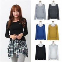 오노마 오노마 ONM 르네온 면스판 기본 티셔츠 심플 베이직 셔츠 (8187660)