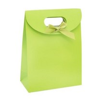 도나앤데코 엘라 리본장식 핸들상자 M 12p + 리본 12p, 그린, 1세트