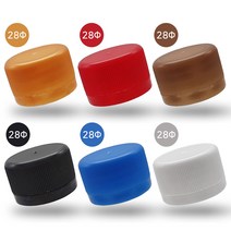 생수기본캡28mm(100ea)색상6종 페트병 전용뚜껑, 화이트(100ea)
