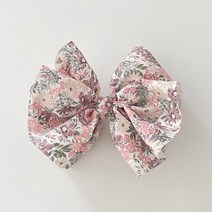 어반선데이 (국내 제작) 가을대비 완소 에스닉 플라워 꽃 청순 데일리 왕리본머리핀