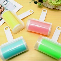 디엠몰 반영구 물에 씻어쓰는 먼지 제거 롤러 끈끈이 끈적이 패브릭 의류 반려동물털, 옐로우, 1P