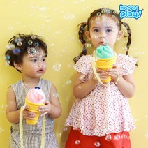 해피플레이 아이스크림 소프트콘 자동 비눗방울 아기 유아 어린이 버블건, 선택완료, 소프트콘 비눗방울_바닐라맛