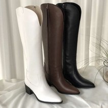 코지23 / 여자 가을 웨스턴 힙한 이태원 가을여자 코디 롱부츠