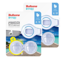 불스원 폴라패밀리 선바이저 방향제 본품 + 리필 아쿠아향, 2개입, 34세트