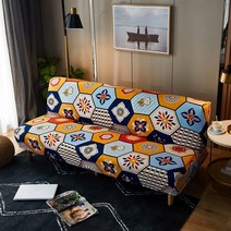 소파커버 쇼파 sofa cover 천갈이 덮개 거실 용 탄성 침대 타월 미끄럼 방지 면, 160cm - 185cm, 컬러24