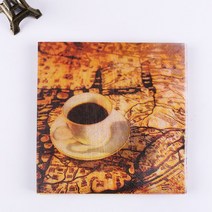복고풍 표 paper 냅킨 조직 수건 커피 패턴 화 handerchief 데쿠 파주 웨딩 생일 축제 자 cafe decor 컵 mats, 단일옵션선택개