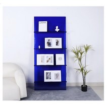 아크릴 매거진랙 거치대 리플렛 매거진 홍보물 브로셔, 1_블루/80L×13W×186H
