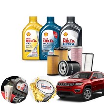 지프 컴패스 2.0 가솔린 쉘 힐릭스 HX5 5W30 HX7 5W30 울트라 AM-L 5W30 BEX 합성엔진오일 5통+흡기+오일필터 ONL-017 cs15003, 벡스5W30(롱라이프)필터코팅제포함