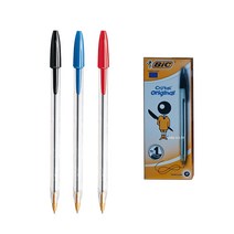 BIC 빅볼 Cristal 볼펜 크리스탈볼펜, 블랙