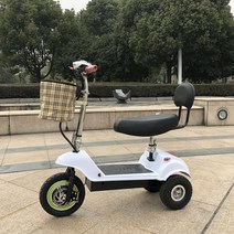 접이식 전기 자전거 3륜 노인 성인용 세발 전동스쿠터, 상세이페이지 참고, 파란색 리튬 배터리 이중 브레이크 48V