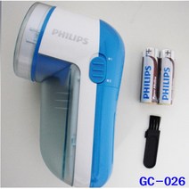 필립스 보풀제거기 GC-026 AA건전지식 GC-026 충전식 브러쉬 대용량, GC-026-(건전지)보풀제거기