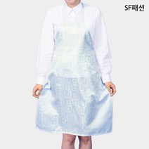 얇은 폴리원단 목걸이 앞치마 홈패브릭 집밥 집들이 선물, 블루(sfav56)