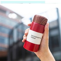 플라스크 휴대용 술병 미니 귀여운 커피 진공 보온병 150ml 250ml 소용량 스테인레스 스틸 여행 물병 보온병, 하얀