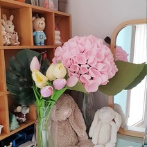 수국 졸업꽃다발 대학교졸업선물 성년의날 예순 환갑잔치 와이프크리스마스선물 금혼식 은혼식, A타입, 라즈베리핑크
